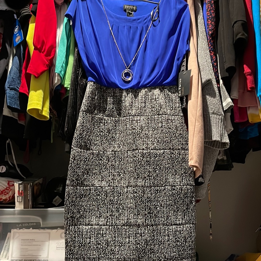 Blue dress